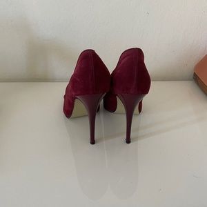 Maroon Suede Shoes wore only once!